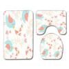 Textured Toilet Three-Piece Floor Mat Bathroom Three-Piece Carpet Doormat