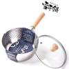 Zuozhi 304 Stainless Steel Yukihira Milk Pot with Wooden Handle, 22cm