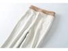 Women's Khaki High-Waisted Micro-Flare Trousers: Slimming & Elegant Trumpet Pants for Autumn/Winter 2025