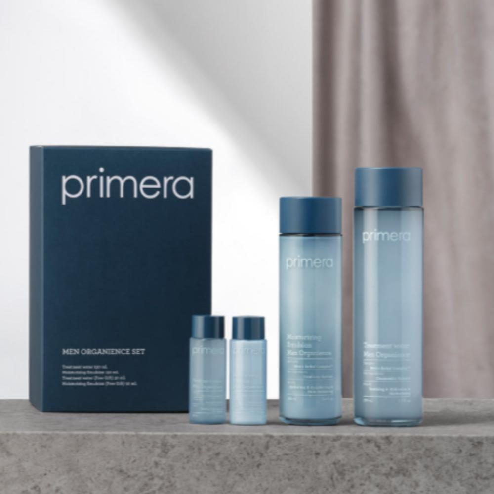 Набор Primera Men Organience BR из 2 шагов – Тонизирующий лосьон 230 мл и Эмульсия 160 мл