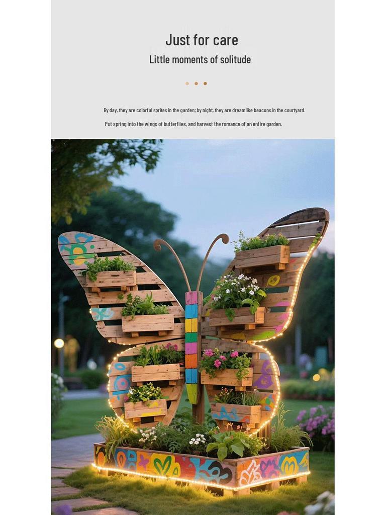 Wooden Butterfly Décor for Parks, Malls, Campsites & Scenic Spots
