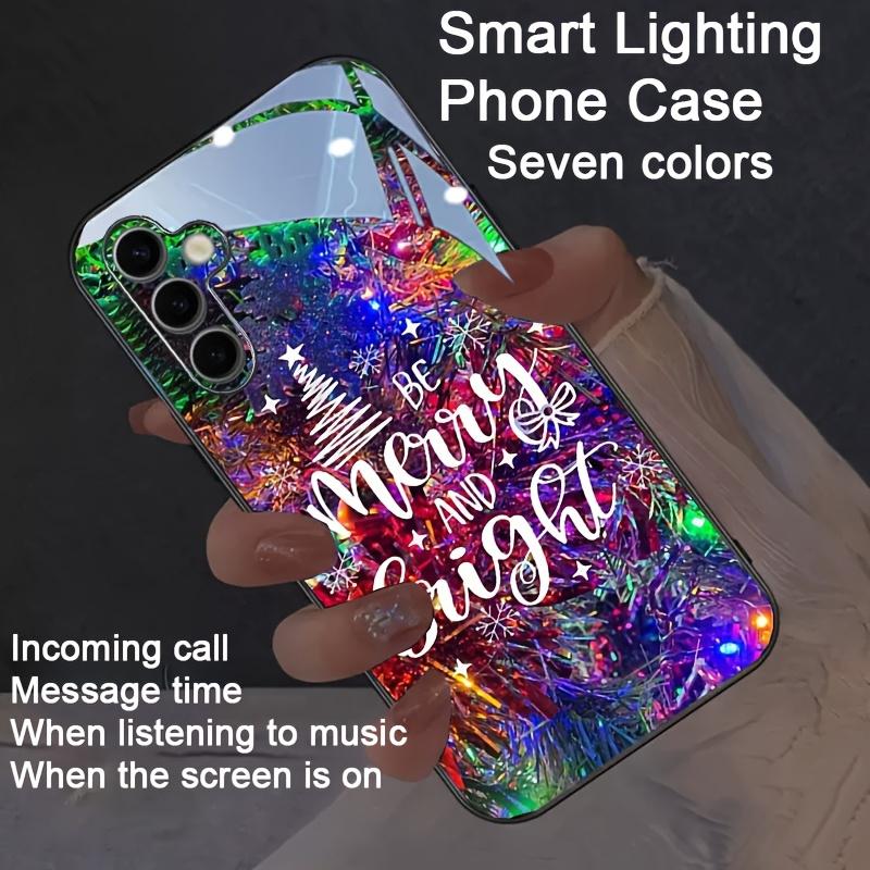 

Cartoon Cow Voice Control Glow Phone Fundas For Samsung Zfold 7 6 5 4 S25 S24 S23 S21 S22 Plus Ultra A16 A55 A36 Luminous Case S22 Ultra