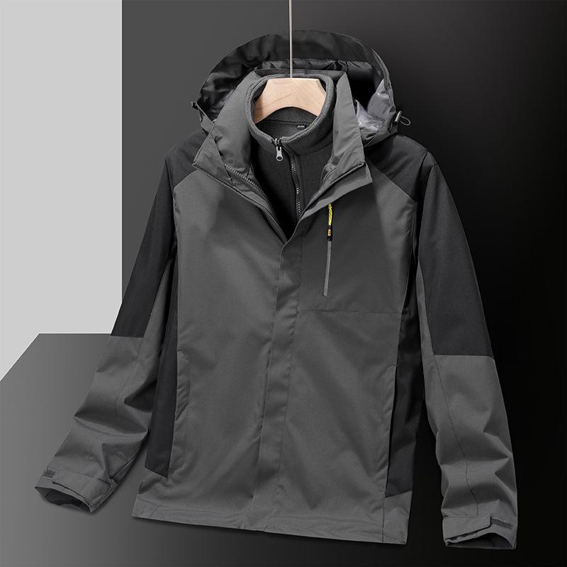 Windproof Cold-Resistant Detachable 3-in-1 Couple's Outdoor Jacket