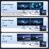 4K HDTV Splitter Adapter 1 In 2 Out for Double Monitor Setup Offering Mirror and Extended Displays for Laptop and PC