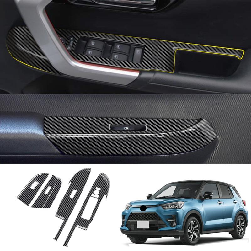 RHD For Toyota Raize A200    Door Armrest Window Switch Center Console Gear Box Panel AC Vent Cover Trim Accessories