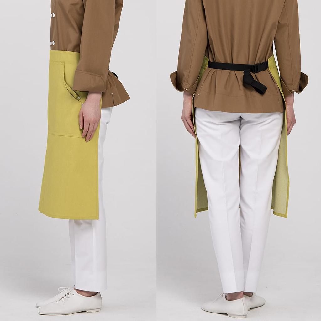 Seven Uniform CT2353 Waist Apron, Anti-Static Stretch Denim Fabric, Khaki, Free Size, CT2353-7