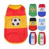 Camiseta de verano para perros con estampado de fútbol, ​​chaleco sin mangas para cachorros, ropa suave y transpirable para perros pequeños y medianos, gatos.