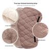 Unisex Three-Layer Fleece-Lined Velcro Knee Pads for Autumn/Winter - Thick, Warm, Protective, In Stock