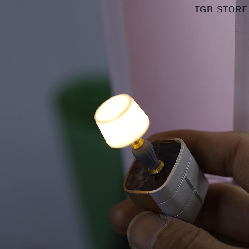 1:20 Mini Furniture Miniature Desk Table Lamp Model Dollhouse Children Baby Gift Toy Doll House DIY Accessories