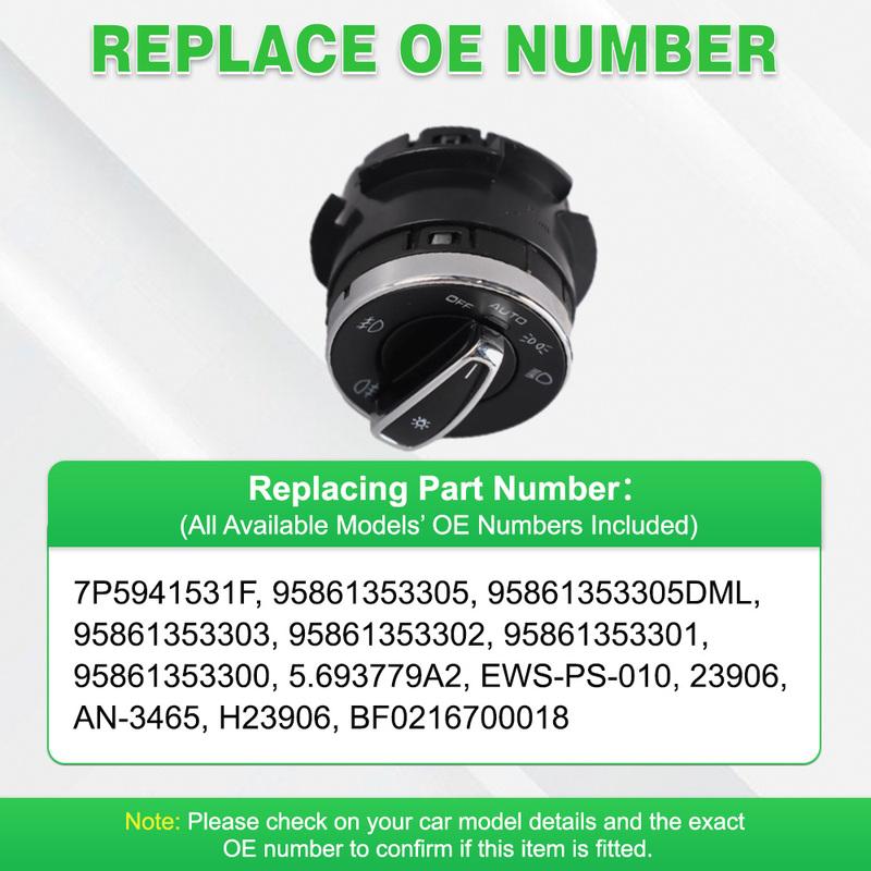 For Porsche Macan 2014–2018 for Porsche Cayenne 2011–2018 Headlight Control Switch 4 P  AN-3465  EWS-PS-010 95861353302