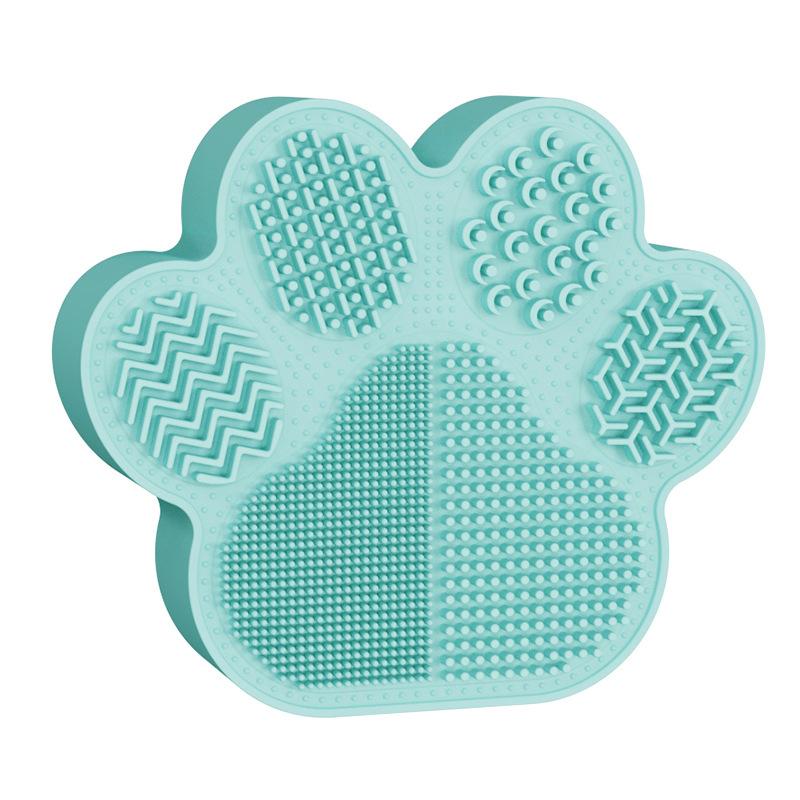Two-In-One Makeup Brush Cleaning And Storage Box Cat Claw Makeup Brush Storage Rack Silicone Makeup Brush Cleaning Box