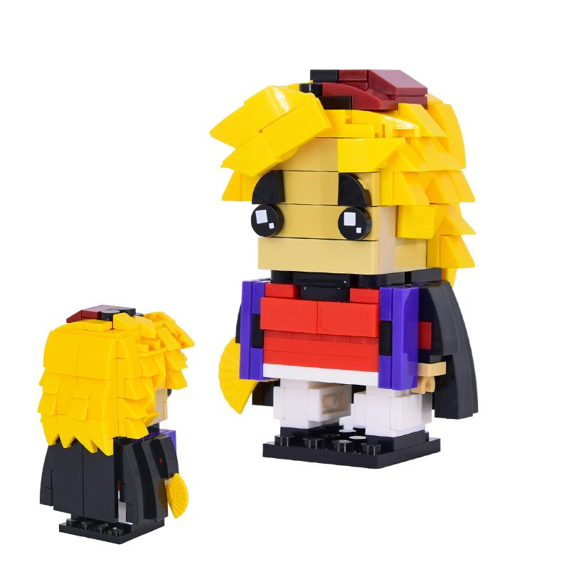 MOC Sady kostek Kreslený film BrickHeadsed Model DIY Akční figurky Stavebnice scény Hračky pro děti Pro děti Dárek