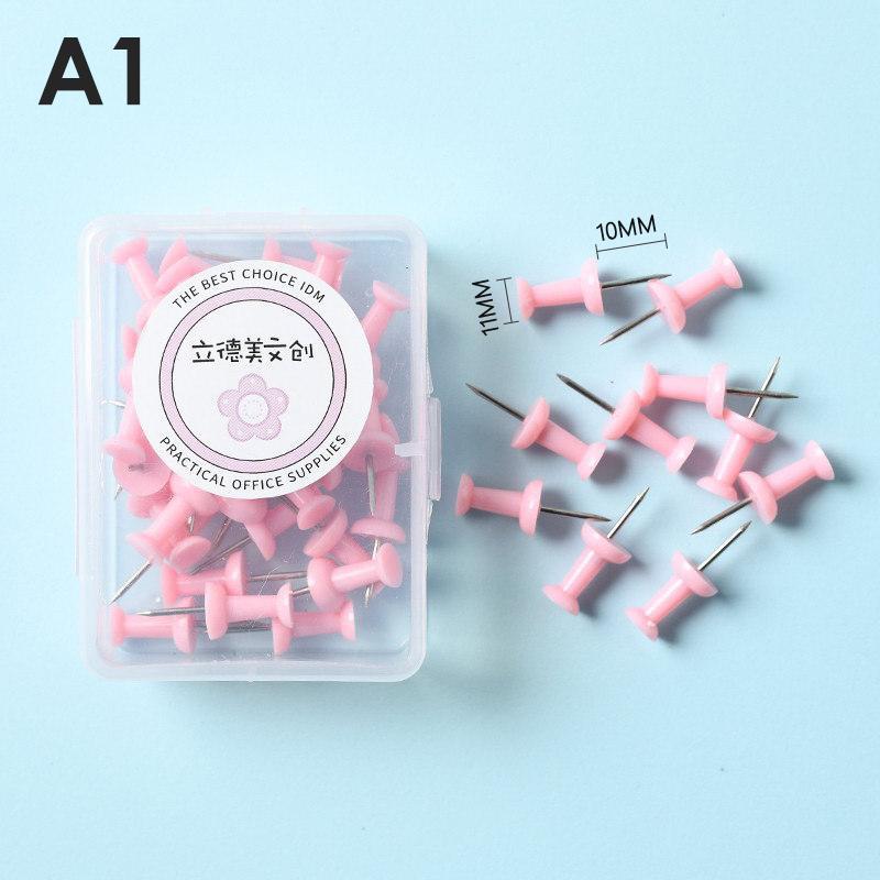 1 Cutie Macaron Colorat Bilă Ace de Gămălie Ace de Tăbliță Desen Foto