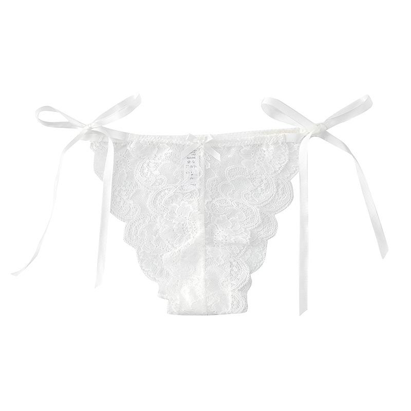 Full Lace Pure Desire Sexy Transparent Panties Thin Strap Low Waist Triangular Women's Panties