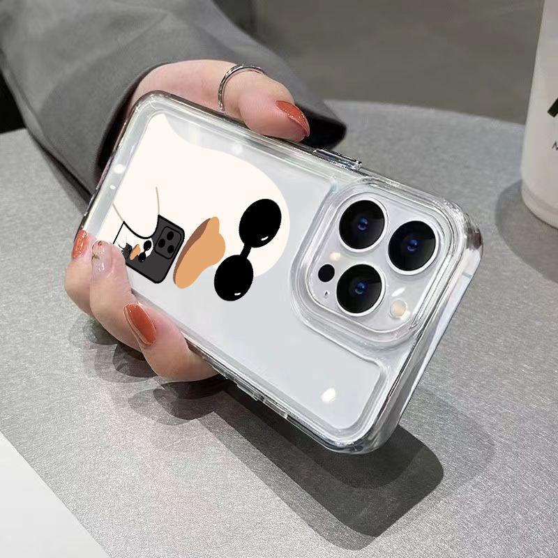Cool Duck Selfie Art Drop Resistant Phone Case for iPhone 17 16 15 14 13 12 11 16E Series Pro Max Plus Double Layer Protection