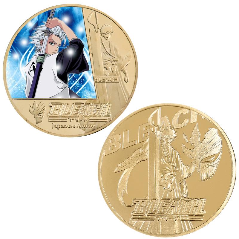 Death God Kurosaki Ichigo Anime Die-cast Metal Commemorative Coin Badge Gift