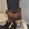 Casual Large-capacity Underarm Bag Women's 2026 Autumn New Suede Tote Bag Simple Shoulder Bag