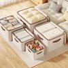 1pc Foldable Storage Box with Zipper, Space Saver for Closet & Wardrobe, Handle for Seasonal Clothes, Blankets, Toys