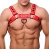 Red Snap Leather Harness - The Red Harness - Men's Harness