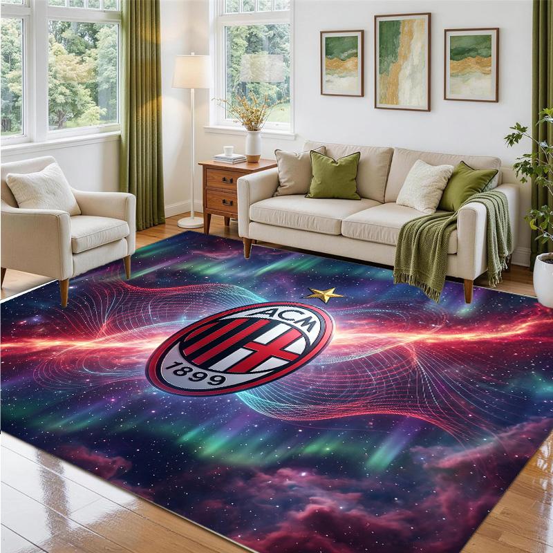 AC Milan Design Crystal Velvet Rug Soft Decorative Mat for Bedroom Entrance