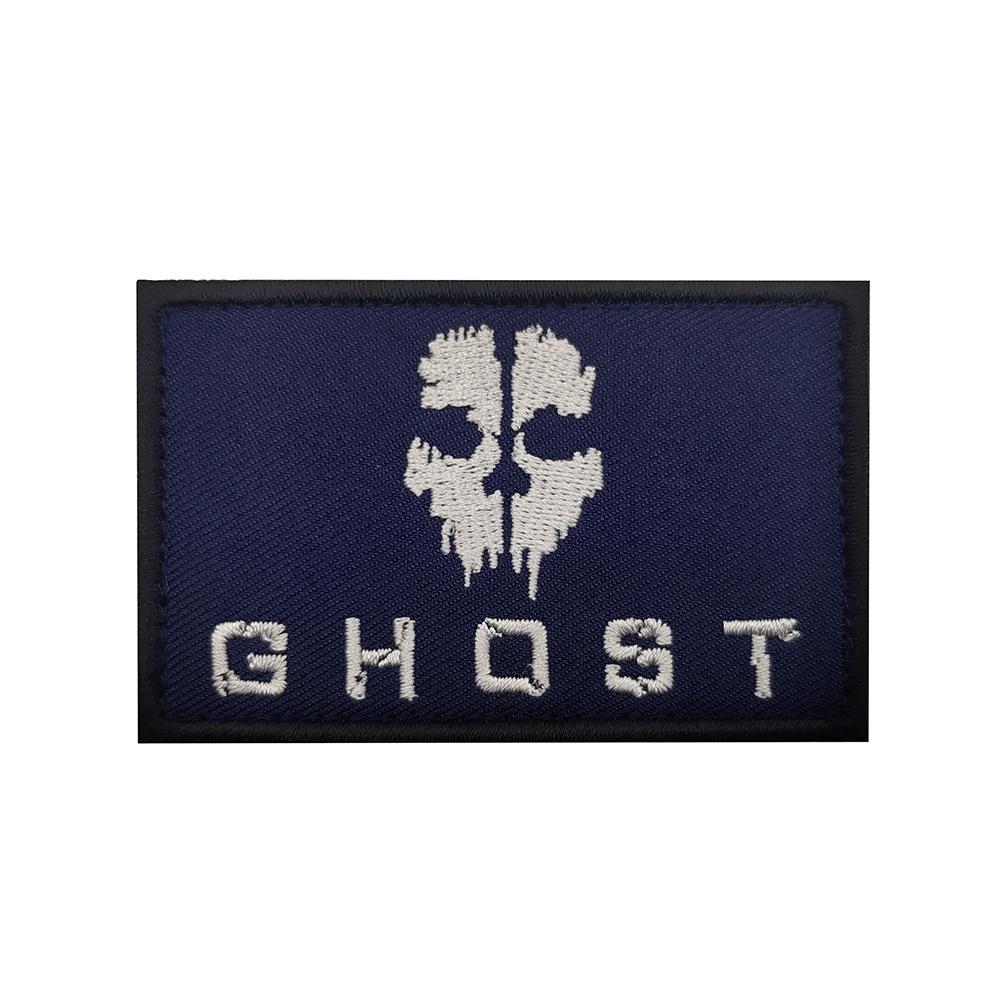 Taifeng Ghost Mask Velcro Embroidered Patches for Call of Duty Morale