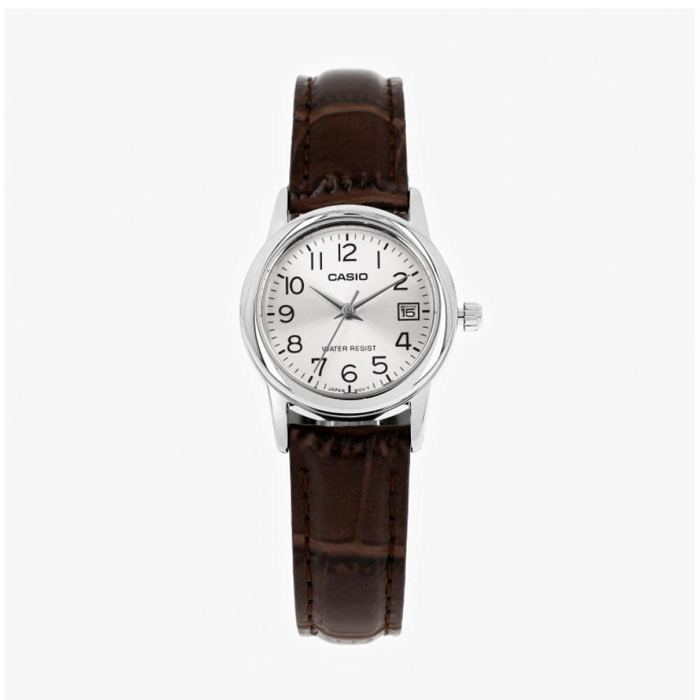 Casio Ltp V002l 7b2udf  Ltp V002l 7b2  Analog Sat Student Women S Leather Watch