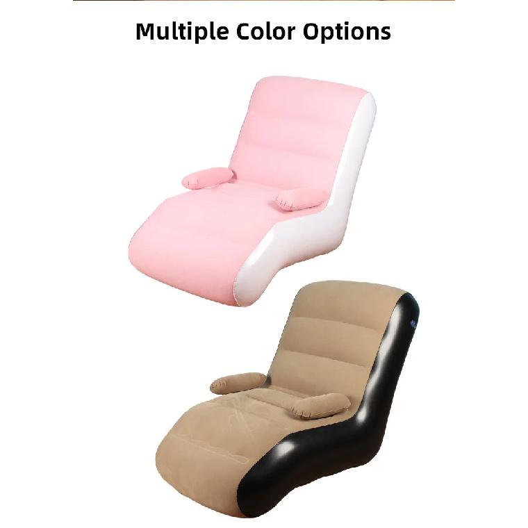 Inflatable Lounger Sofa with Storage Bag for Living Room And Bedroom Lazy Sofa Compact Foldable Seat Cushion