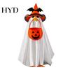 Ghost Pattern Halloween Decor Goose Costume, Wizard Hat, Cape, Pumpkin Candy Reusable Decoration Bag, Outdoor Yard for Statue or Garden Display
