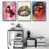 Nordic Graffiti Art Fashion Canvas Painting Sexy Lips Poster Office Wall Painting Living Room Bedroom Home Decoration Mural No Frame
