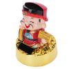 Solar Powered CAI Shen Figurine Nodding Lucky Car Dashboard CAI Shen Home Ornament Statue North CAI