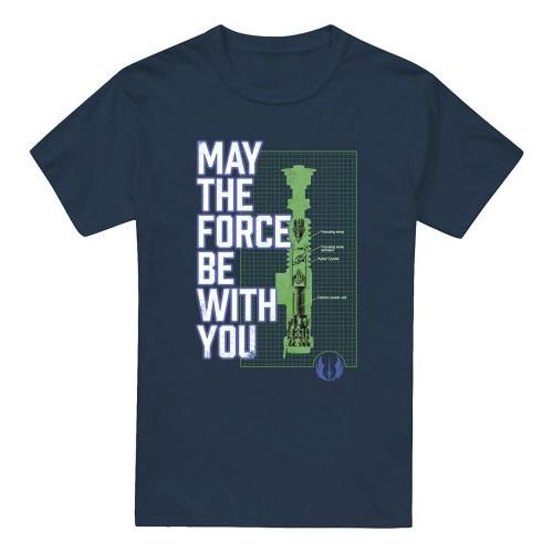 STAR WARS Mens Force Lightsaber T-Shirt