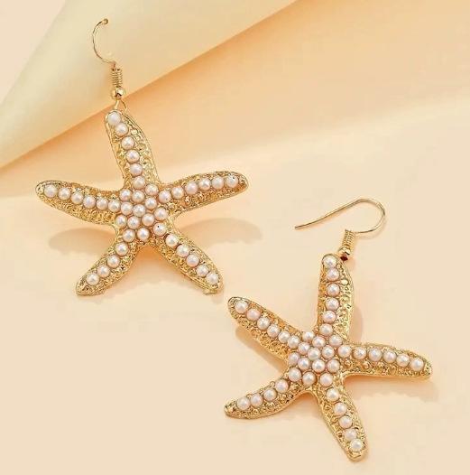 

Summer Fashion Beach Style Bracelet For Women Starfish Shell Charm Bangle Girls Jewelry Accessories