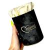 Flowerbox Inspiruj - Black Box with Soap Roses - No. 18 Cream