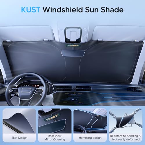 KUST Windshield Sunshade for Volkswagen VW Beetle 2012-2019 Accessories, Custom Fit Sunshade Window Sun Visor Protector, Foldable Blocks UV Rays and K