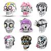 Copperdevil Skull Beads Bat Halloweencopper Charms For Original Bracelet Diy Charming Fine Jewelry Gift For Women