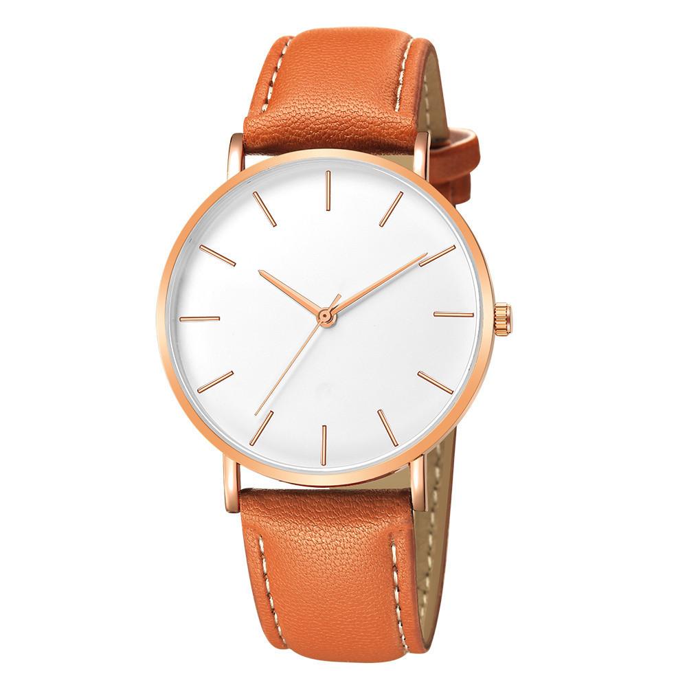 Belt Business Men S Watch, Fashion Temperament Simple Style Casual Couple Quartz Watch