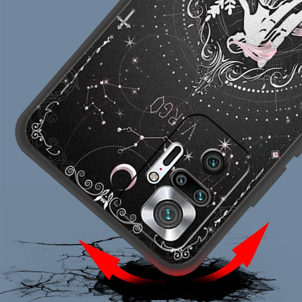 Constellation Phone Case For Xiaomi Redmi Note 14 13 5G 10 11 12 Pro Plus 4G 14C 13C 12C 10C Black Cover