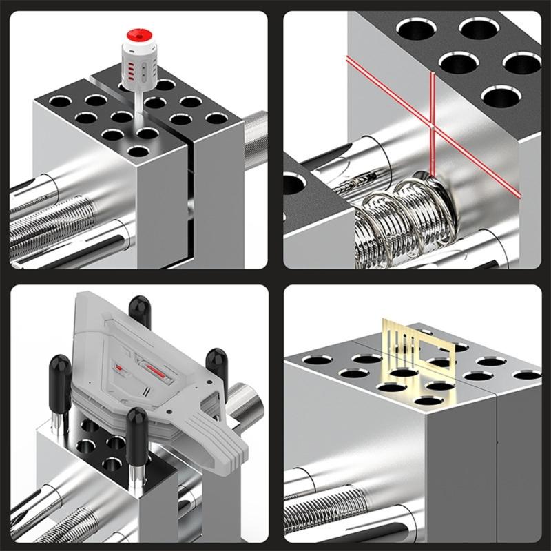 Hobbyist Workholding Clamp Tool with 360 Degree Positioning Flexibility and Antiscratch Jaw for Intricate Metalworking