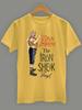 Bold & Bright Glitter Star Graphic Tee, Statement Graphic Tee, Gold Star Tee Top