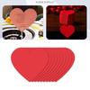 LOVE Heart Shape Blessing Birthday Gift Card Wedding Invitations Handwritten Greeting Cards 3 Color 72pcs Thank You Cards