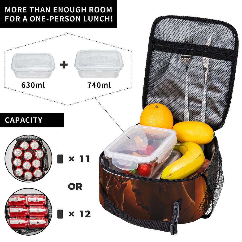 Ilias Topurias Lunch Bag  Leisure Lunch Box Outdoor Picnic Portable Insulated Tote Food Bags For Men Waterproof Cooler Bag