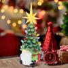 Creative Christmas Dwarf Lantern Resin Gnome Statue Crafts Christmas Tree Light  Prop