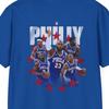 Phila 76 LeBron James 76ers Maglietta con maglia della formazione titolare | Maglietta Sportiva Retro Philadelphia