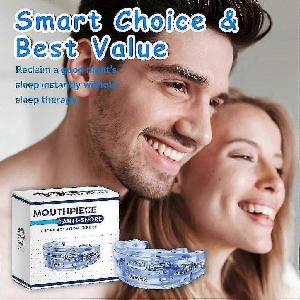 Boquilla Anti-ronquidos Dispositivo de Avance Mandibular, Ajustable, Libre de BPA, Compacto, Solución Eficaz Contra los Ronquidos Para un Sueño Tranquilo
