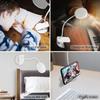 Clip-on Reading Lamp,  Eye Protection USB Rechargeable Clip-on Table Lamp Touch Control Bedside Lamp with Flexible Gooseneck