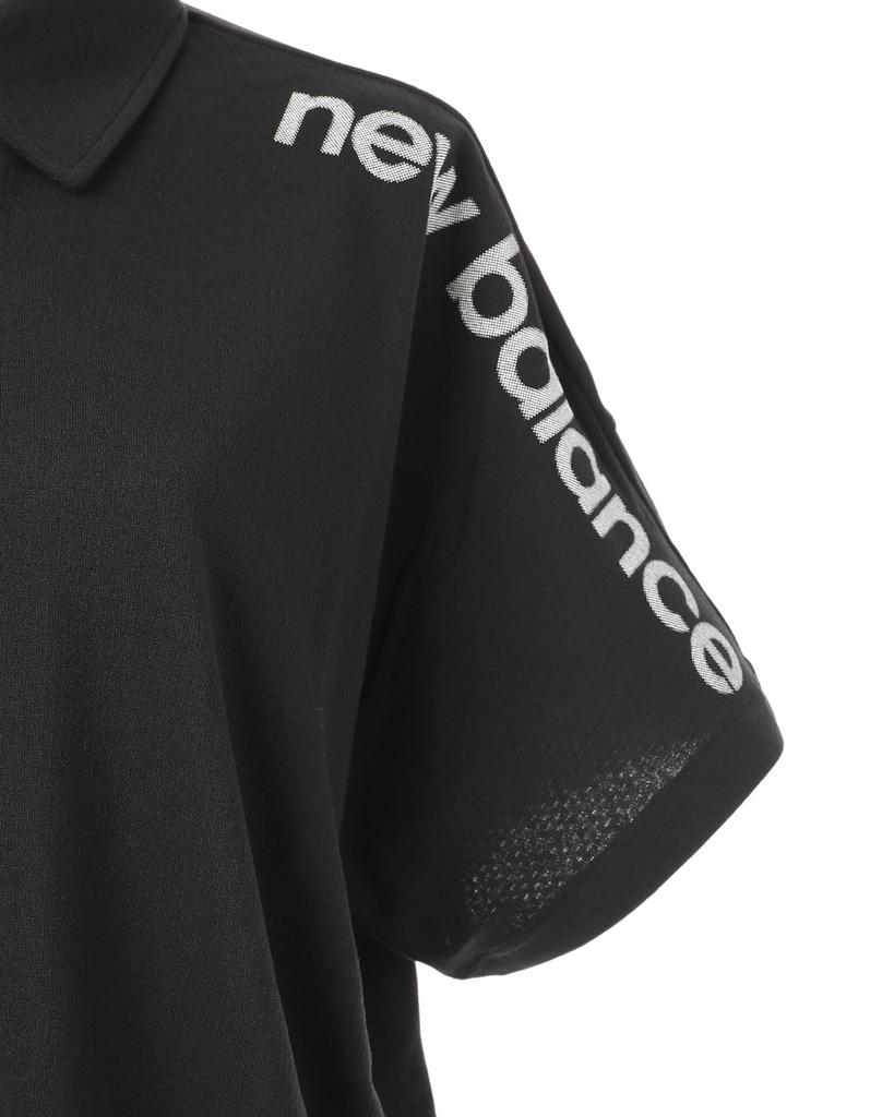 Golf Short Sleeve Big Polo Shirt Quick 2 [New Balance] Women's (Moisture Absorbent, Drying, Stretchy) / 012-5168503 010_Black [L]