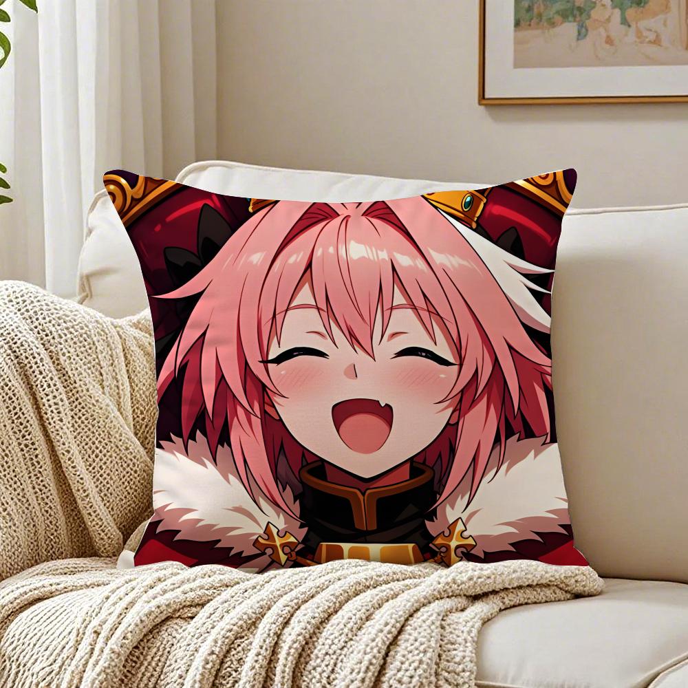 anime eccentric FFate AApocrypha AAstolfo Cushion Cover Pillowcase Antidustmite living Room Sofa Decor Cushion Room