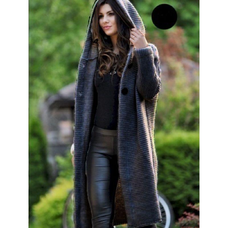 2024 Sweater New Cardigan Hooded Jacket Cardigan Hooded Coat