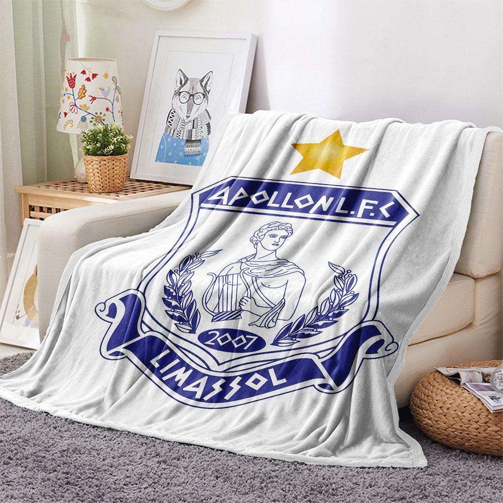 Apollon Limassol FC FlAannel Blanket, High Quality Comfortable for All Seasons, Home Decor, Warmth and Comfort