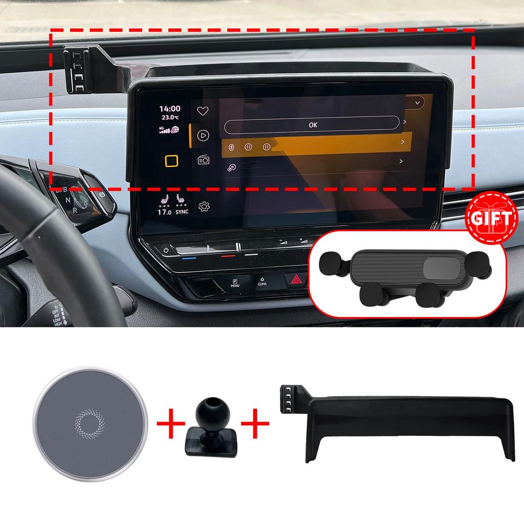 Vhodné pro VW ID4 ID.4 2025 2025 2025 Držák na telefon pro navigaci Držák na auto Vlastní doplňky do auta